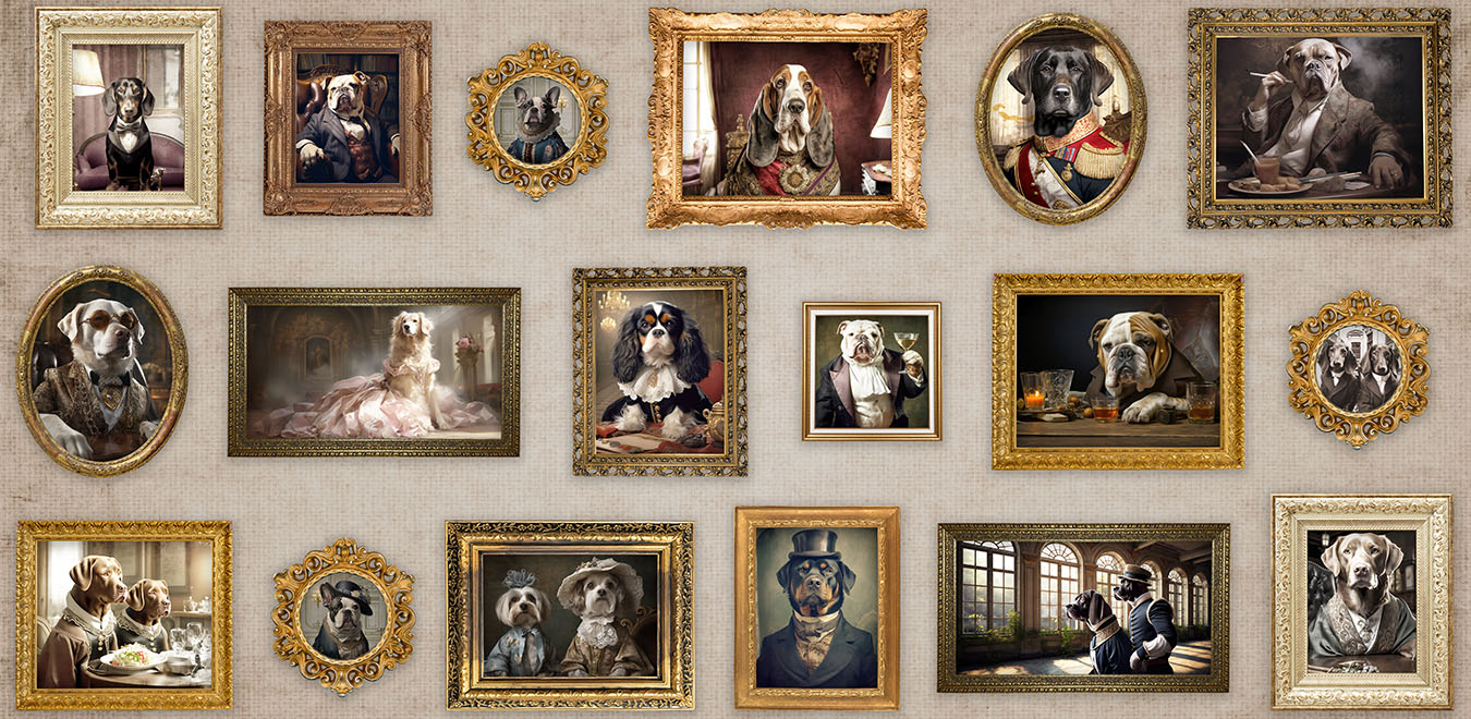 Random Dog Frames Dog Frames