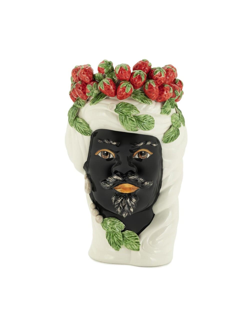 Vaso frafole testa uomo